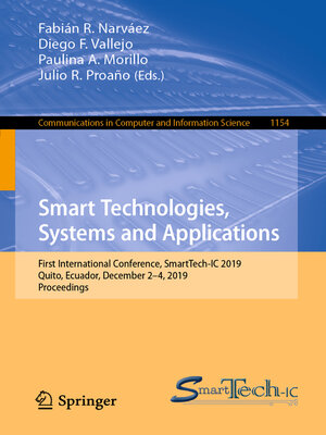cover image of Smart Technologies, Systems and Applications